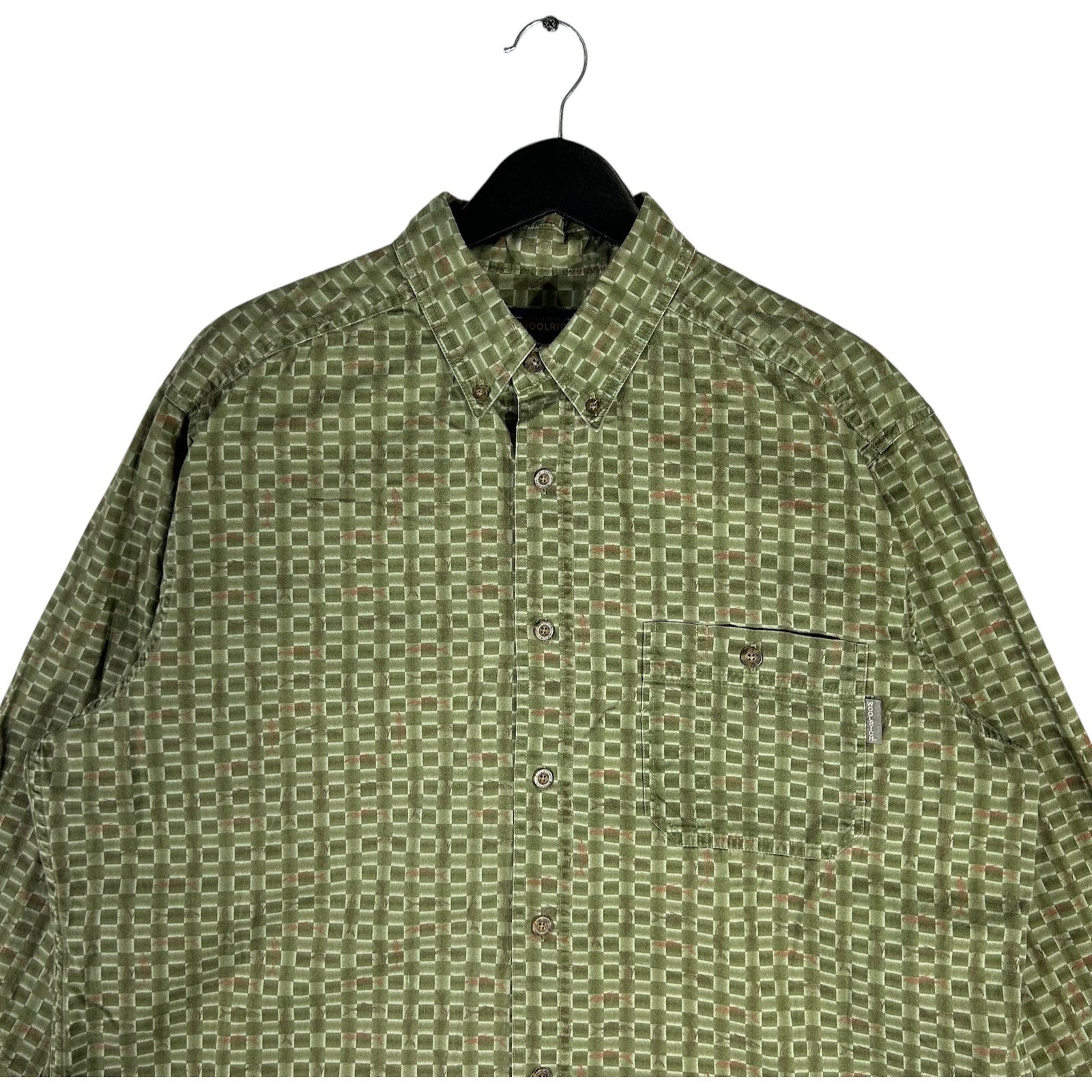 Collection of Woolrich Long Sleeve Button Up in a gallery layout