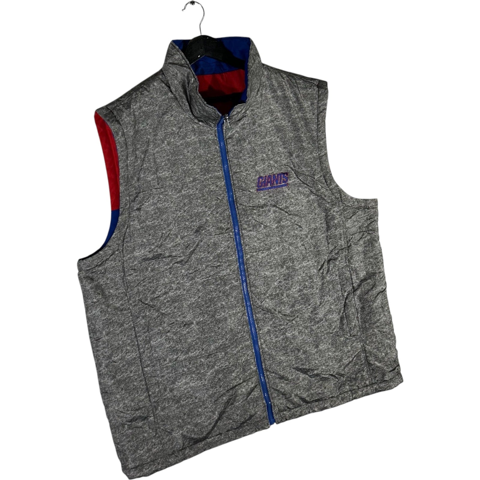 Collection of NFL New York Giants Reversible Full-Zip Vest in a gallery layout