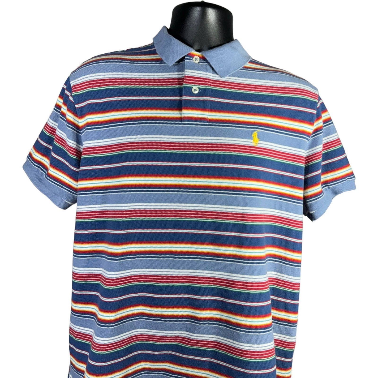 Collection of Polo Ralph Lauren Striped Short Sleeve Polo in a gallery layout