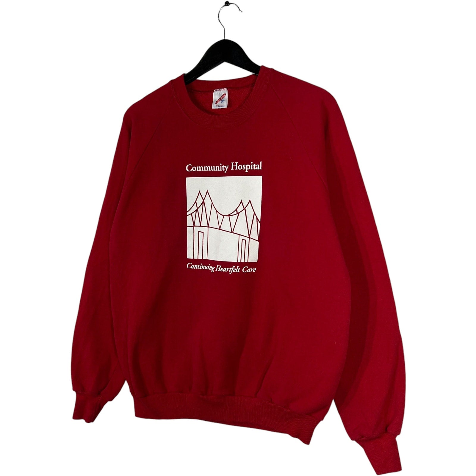 Collection of Vintage Community Hospital Logo Crewneck in a gallery layout