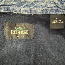 Collection of RedHead Flannel Lined Denim Workwear Button Down in a gallery layout