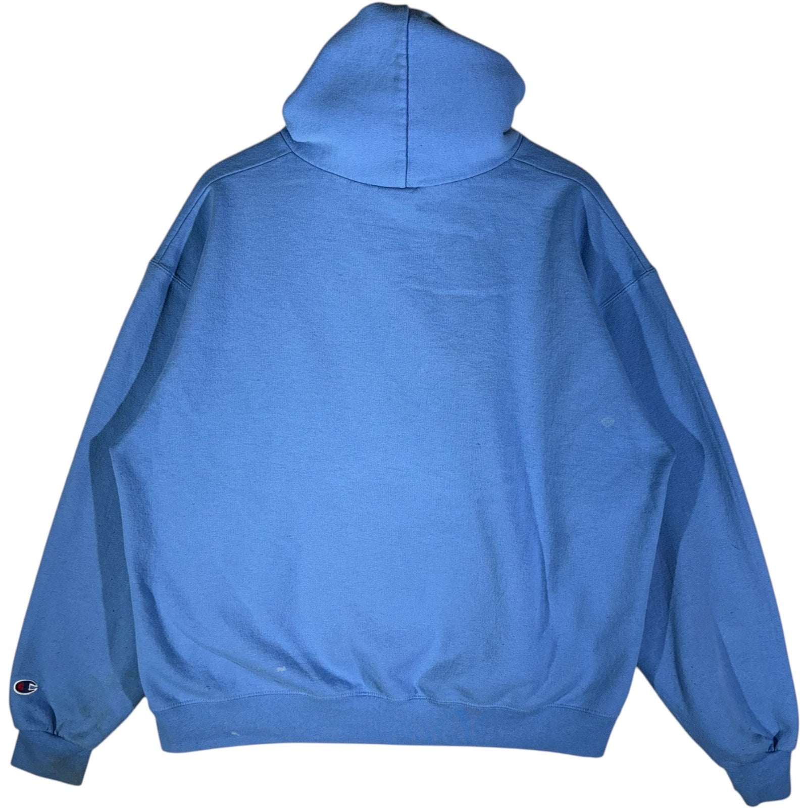 Collection of Champion University Of North Carolina Spellout Hoodie in a gallery layout