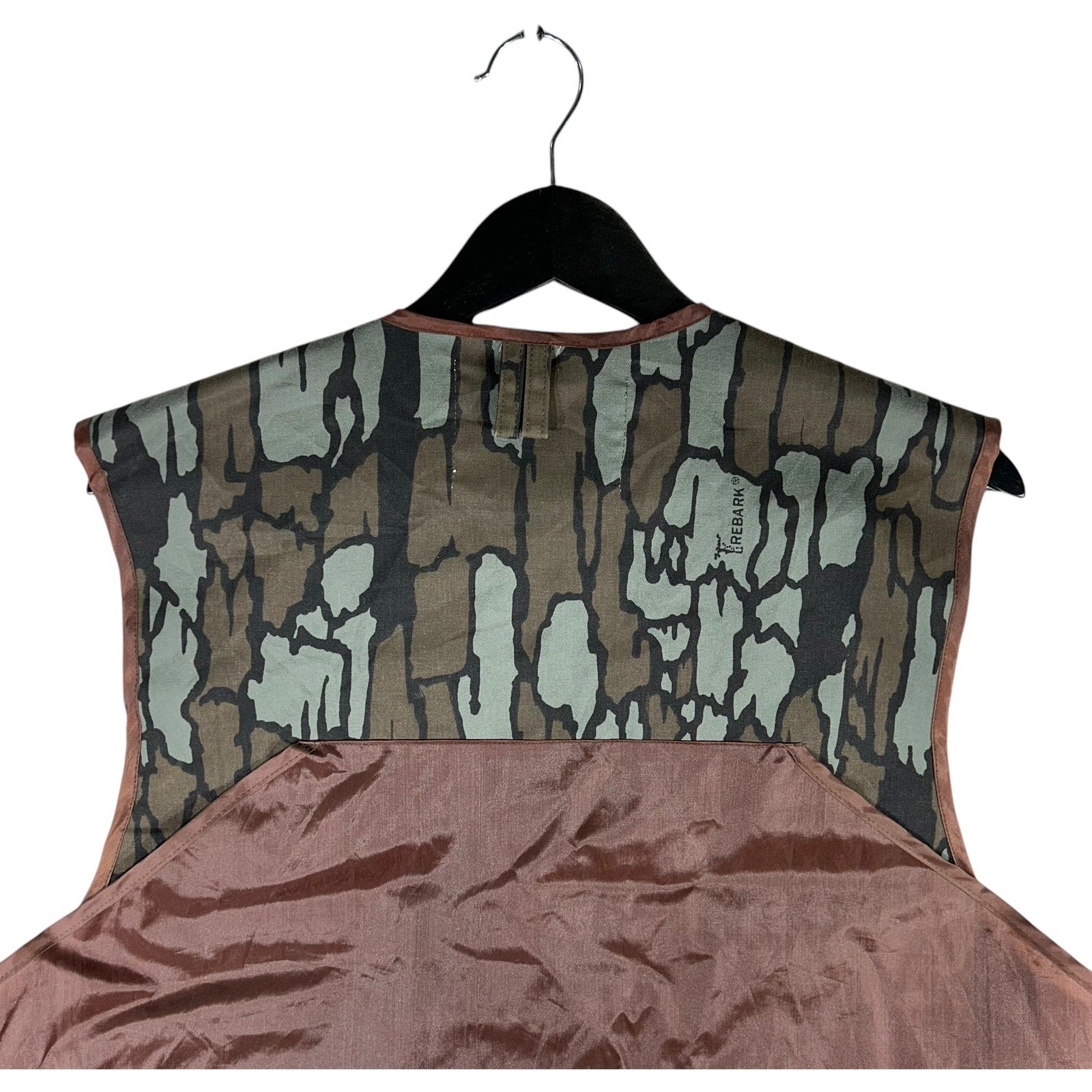 Collection of Vintage Duck Bay REBARK Camo Hunting Vest in a gallery layout