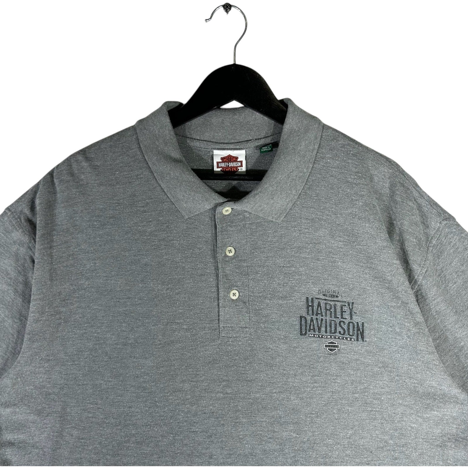 Collection of Harley Davidson Spellout Logo Short Sleeve Polo in a gallery layout