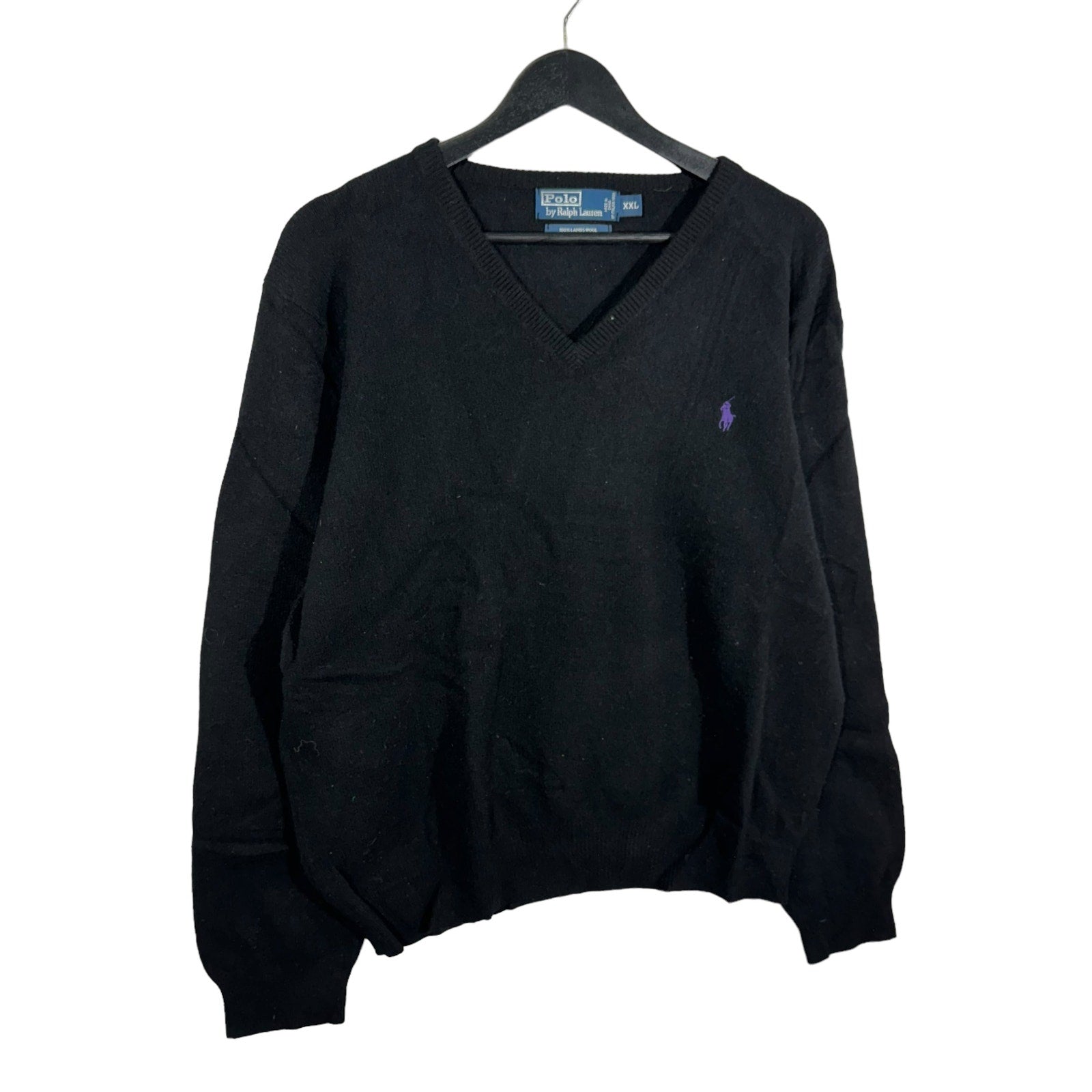 Collection of Vintage Polo Ralph Lauren V-Neck Wool Sweater in a gallery layout