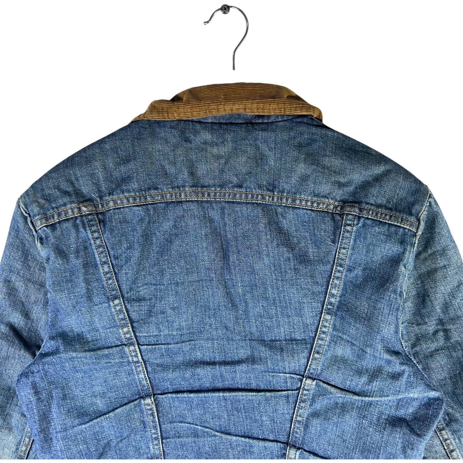 Collection of Wrangler Sherpa Lined Denim Jacket in a gallery layout