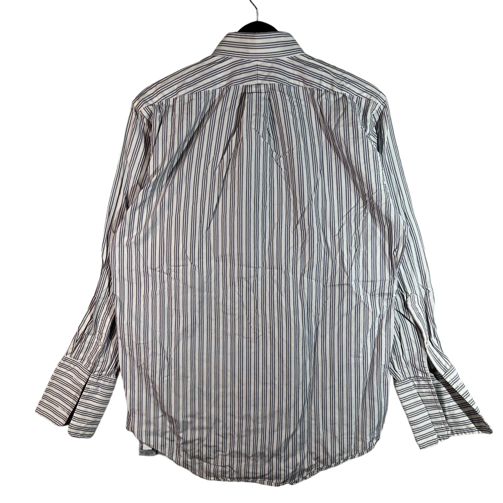 Collection of Lands End Striped Long Sleeve Button Down in a gallery layout