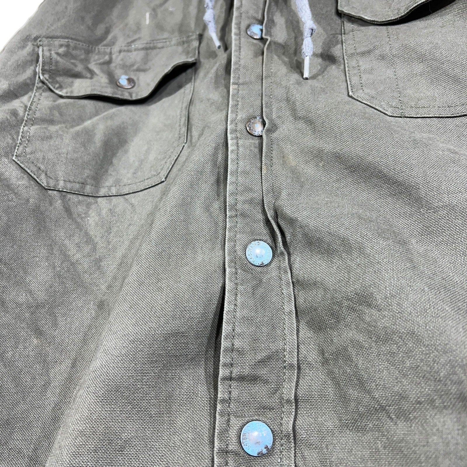 Collection of Dickies Hooded Workwear Button Up in a gallery layout