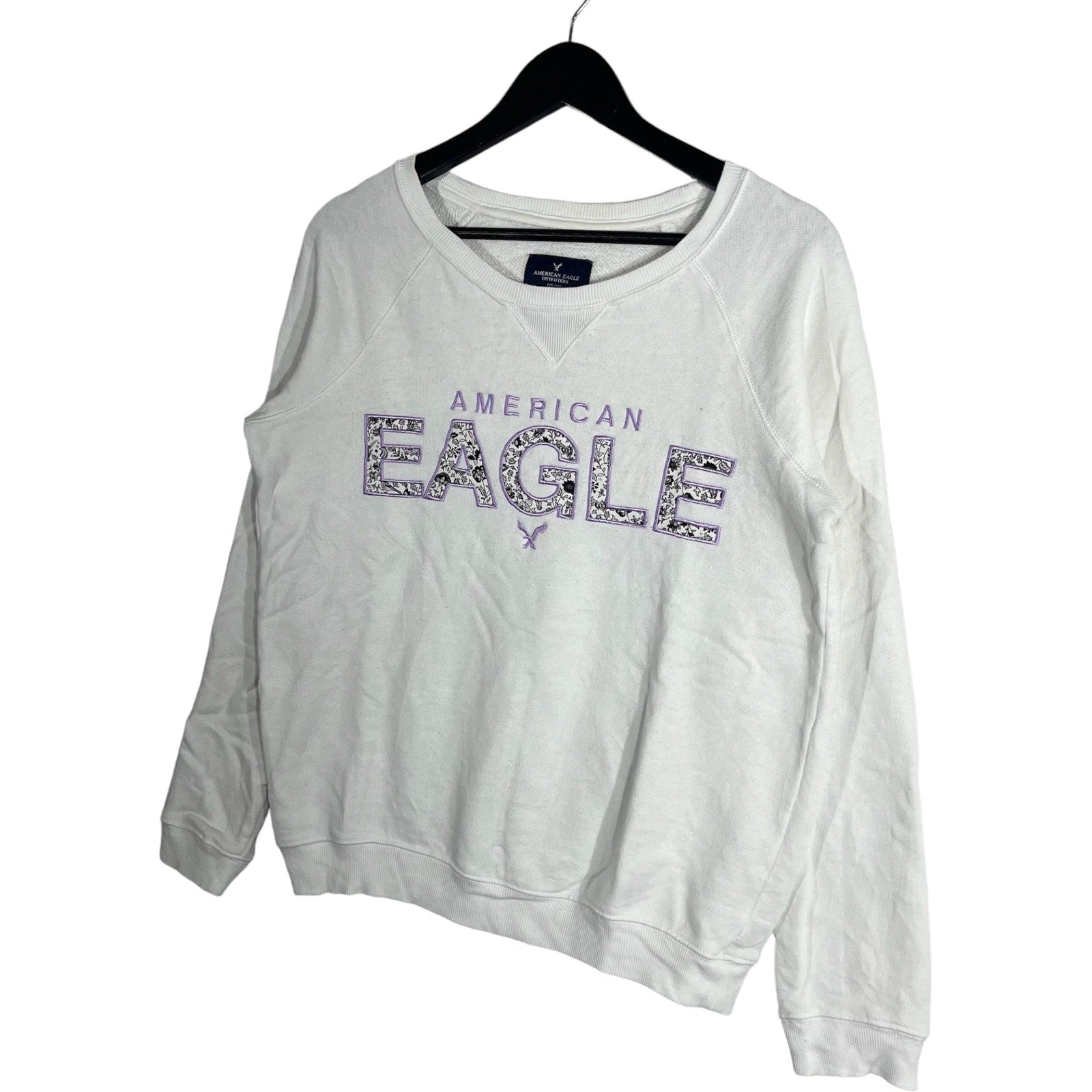 Collection of Women's American Eagle Spellout Crewneck in a gallery layout
