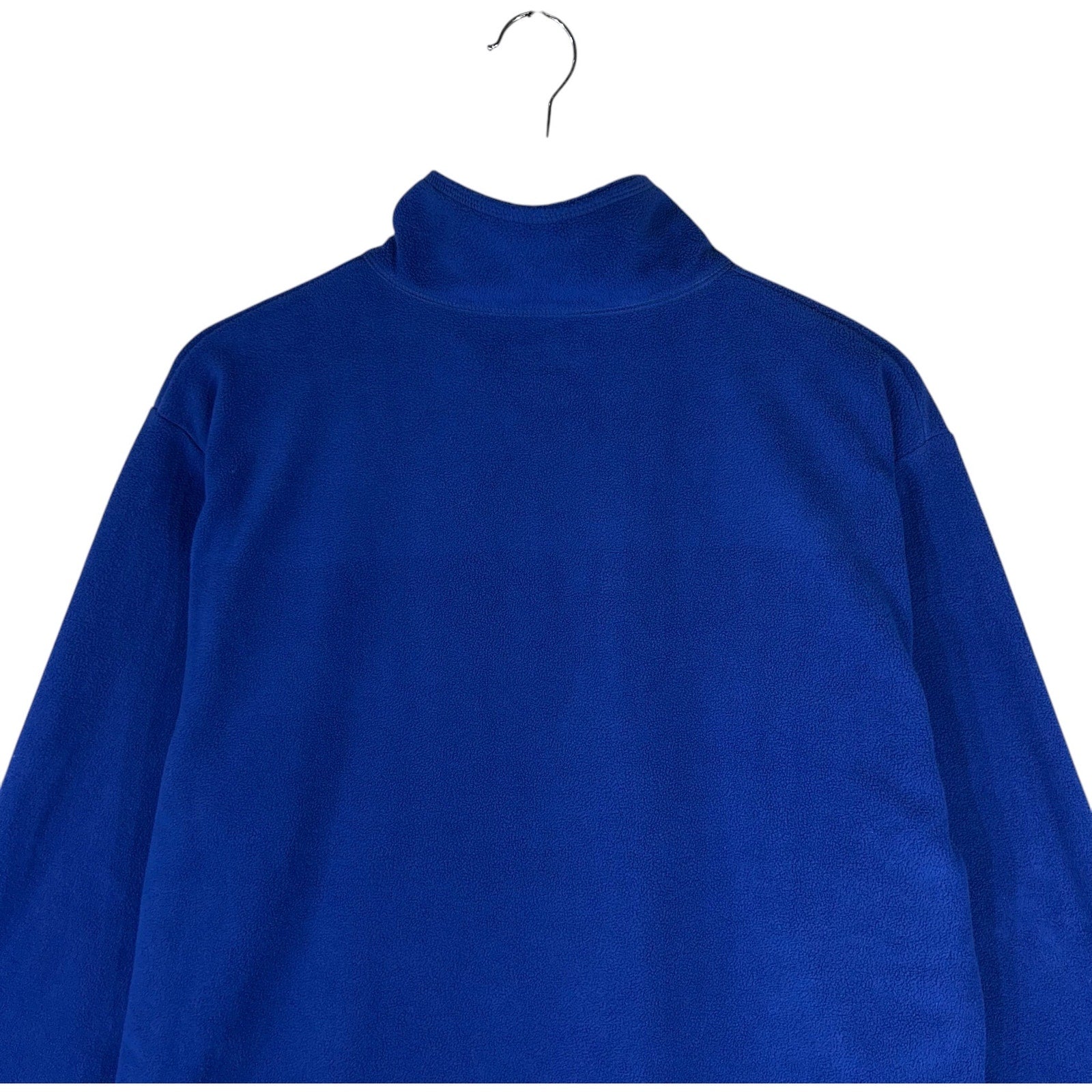 Collection of NFL Team Aparel New York Giants Chest Logo 1/4 Zip Fleece in a gallery layout