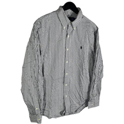 Collection of Ralph Lauren Slim Fit Striped Long Sleeve Dress Shirt in a gallery layout