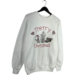 Collection of Vintage "Merry Christmas" Holiday Crewneck in a gallery layout