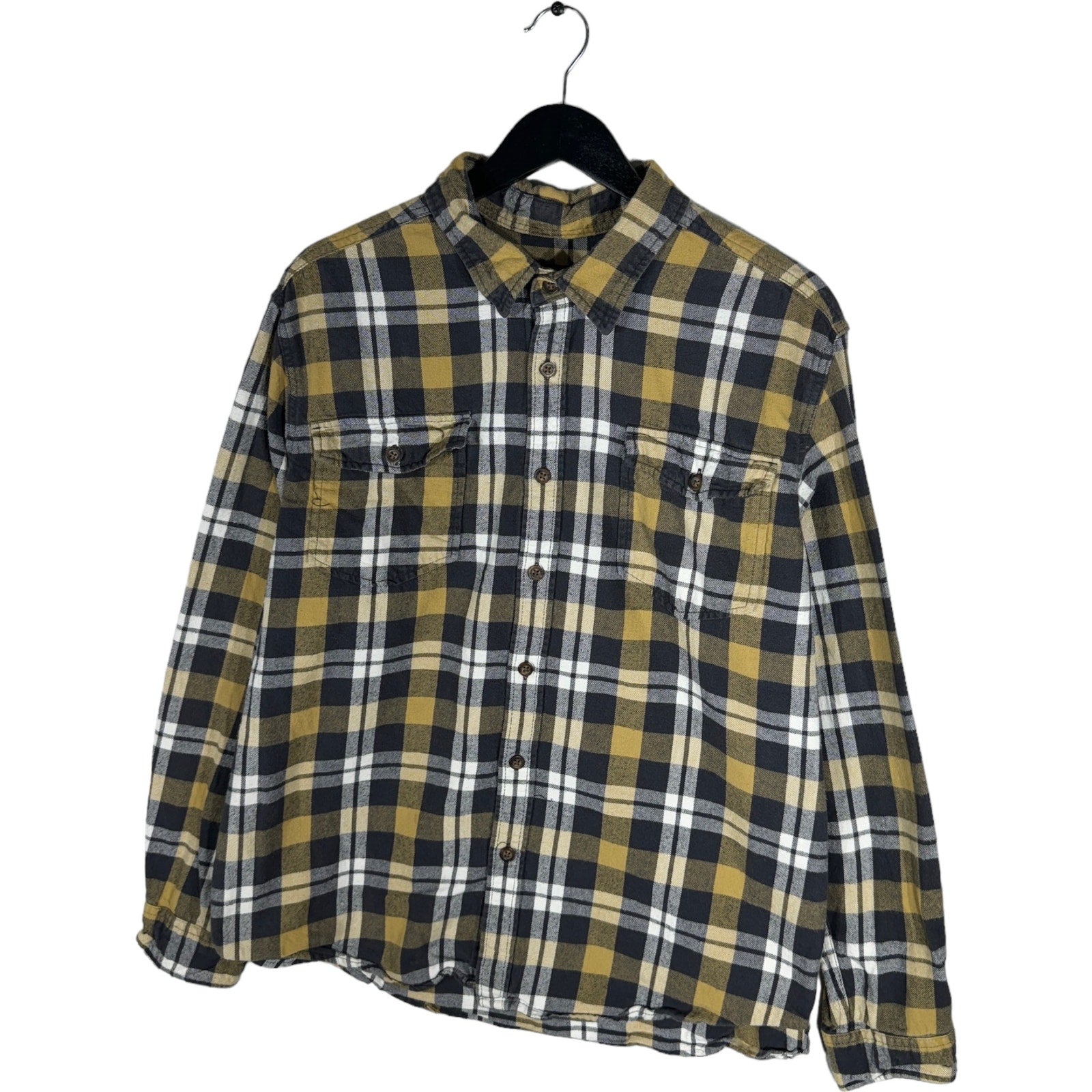 Collection of Eddie Bauer Long Sleeve Plaid Flannel in a gallery layout