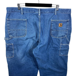 Collection of Carhartt Straight Leg Carpenter Denim Pants 46 x 30 in a gallery layout