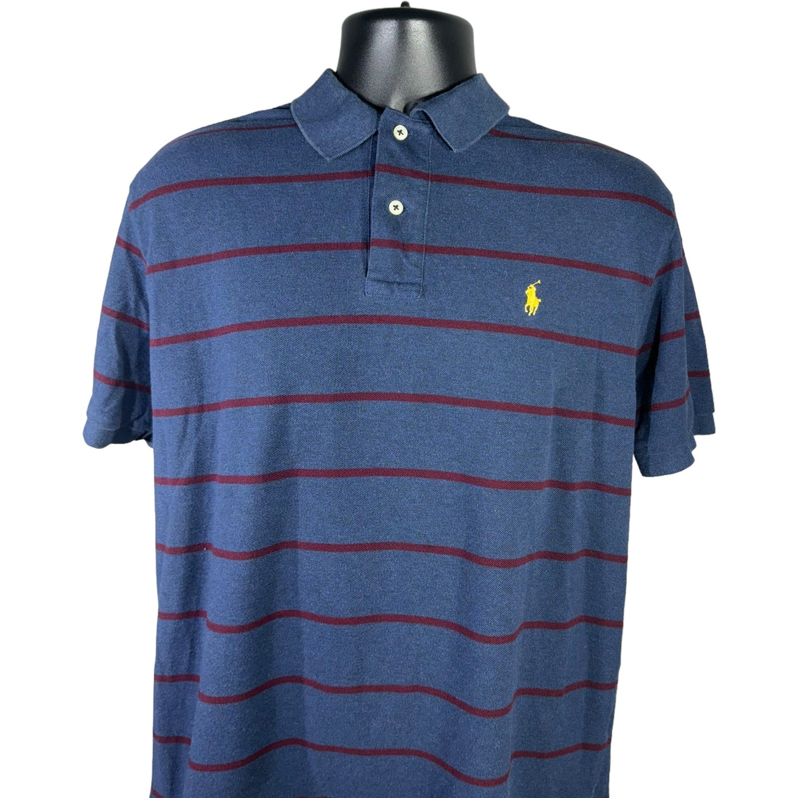 Collection of Polo Ralph Lauren Striped Short Sleeve Polo in a gallery layout