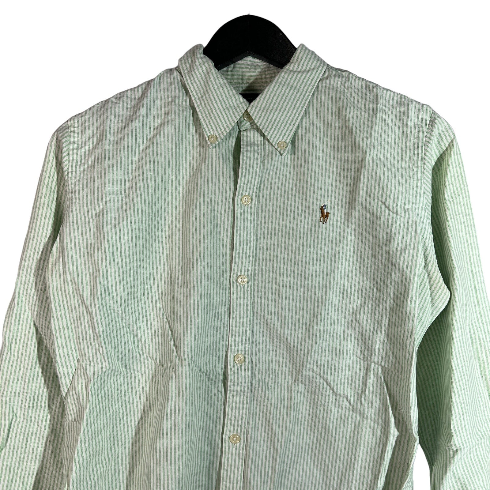 Collection of Ralph Lauren Slim Fit Stripes Long Sleeve Button Down in a gallery layout