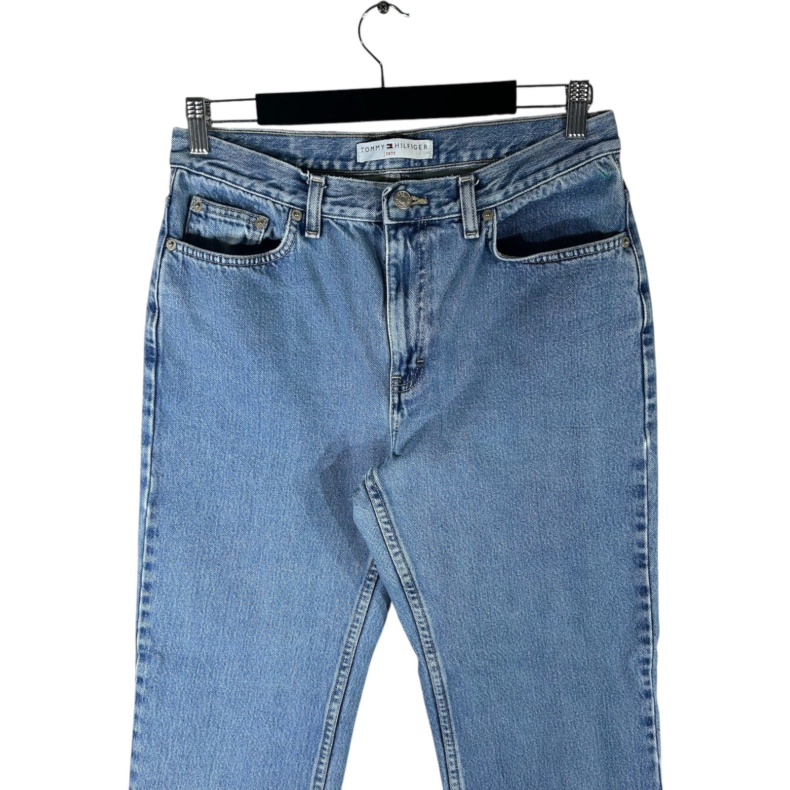 Collection of Tommy Hilfiger Denim Straight Leg Jeans 31x29 in a gallery layout