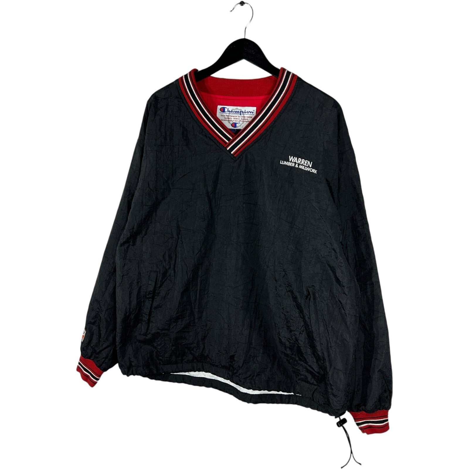 Collection of Champion Warren Lumbers Mills V-Neck Windbreaker in a gallery layout