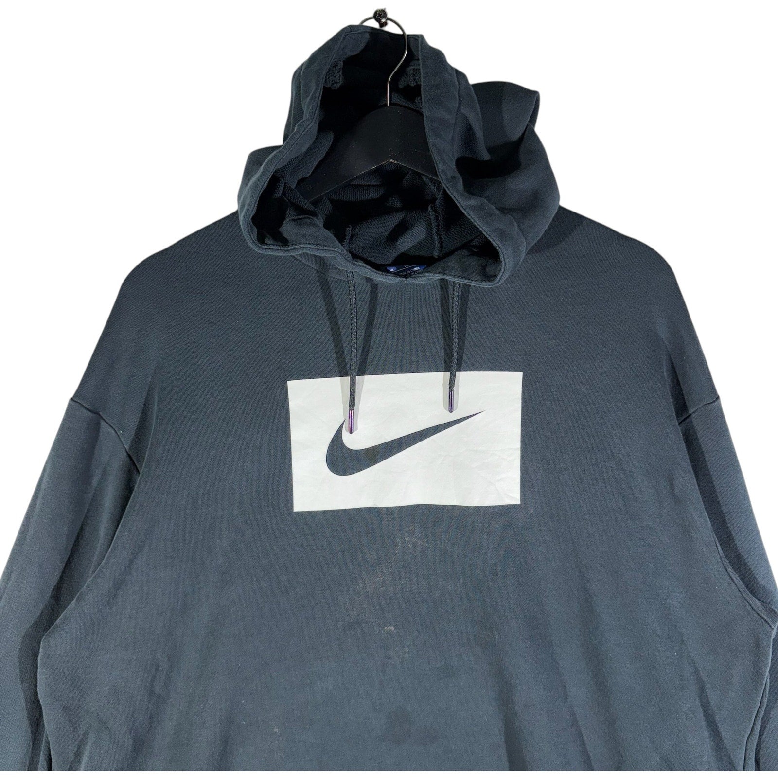 Collection of Nike Swoosh Box Logo Hoodie in a gallery layout