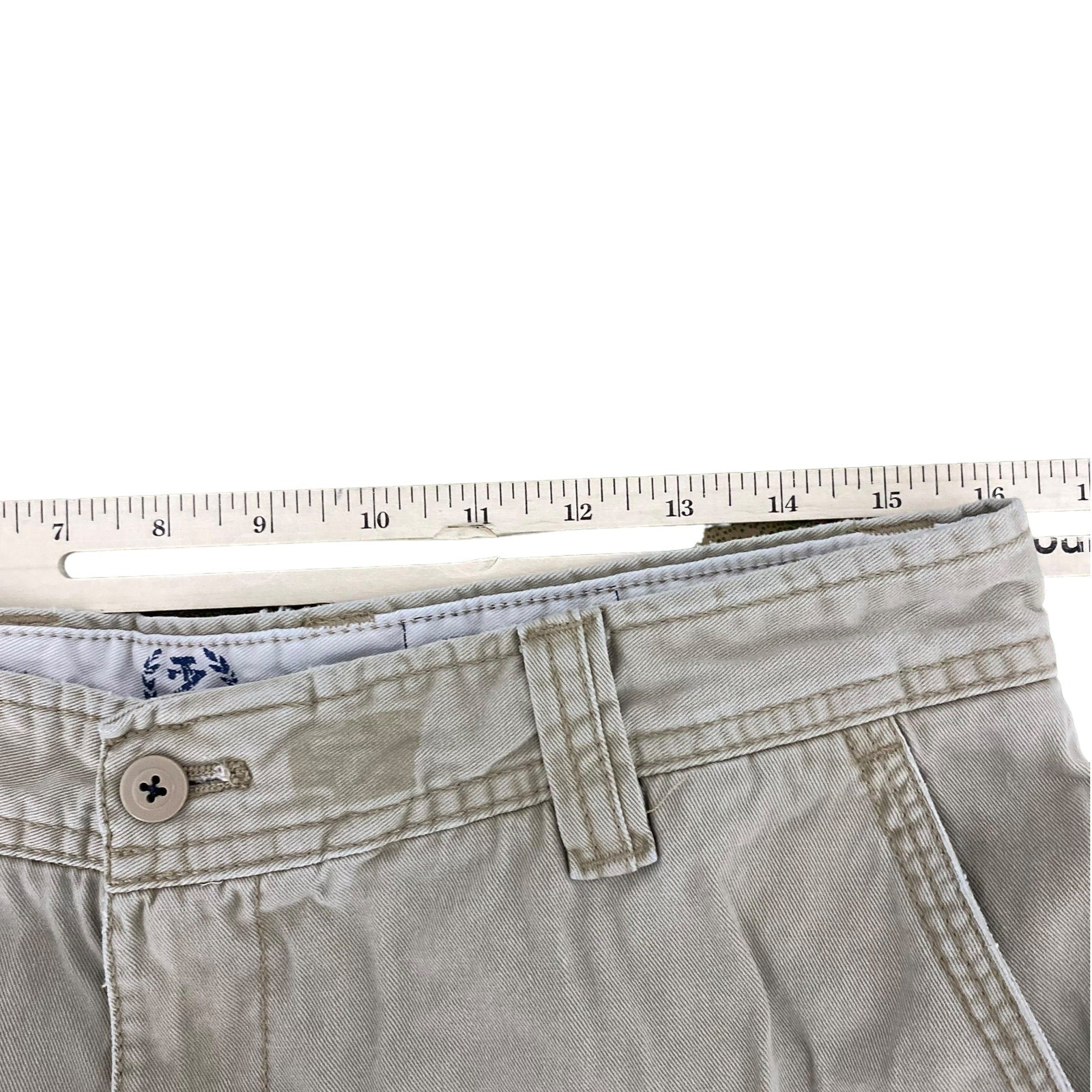 Collection of Zip Fly Cargo Tan Chinos Shorts in a gallery layout