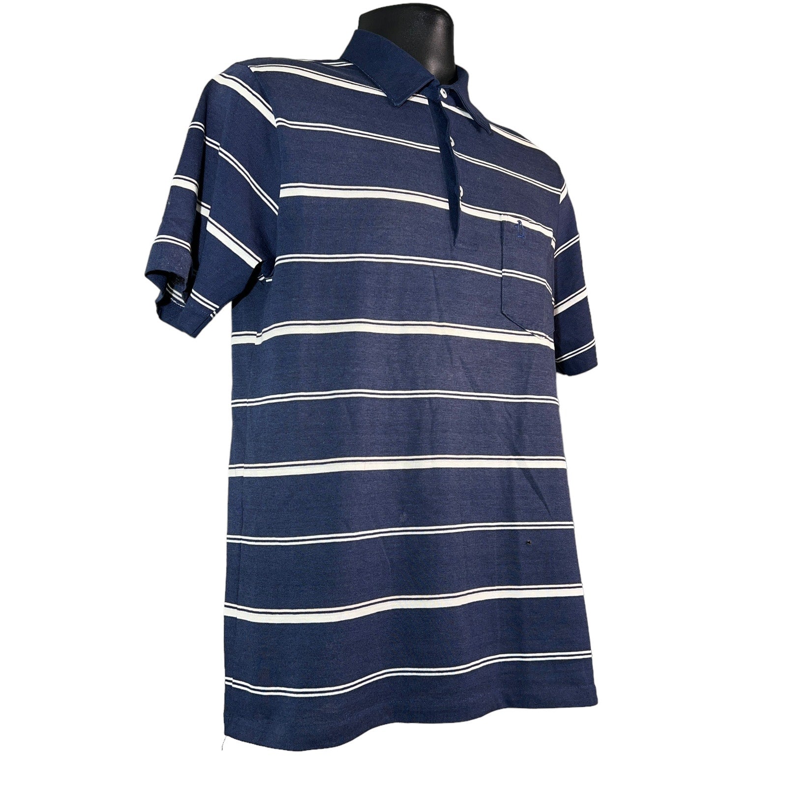 Collection of Munsingwear Striped Short Sleeve Polo Shirt in a gallery layout