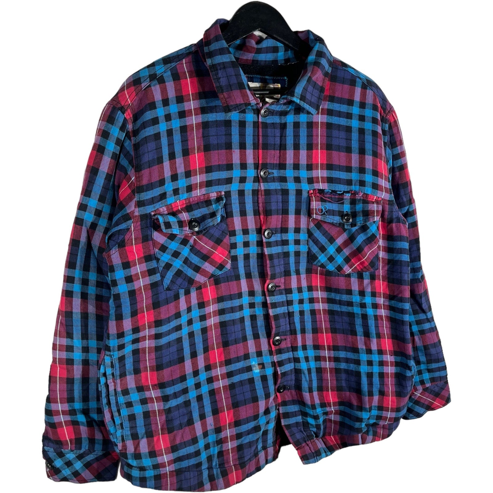 Collection of OP Plaid Long Sleeve Flannel in a gallery layout