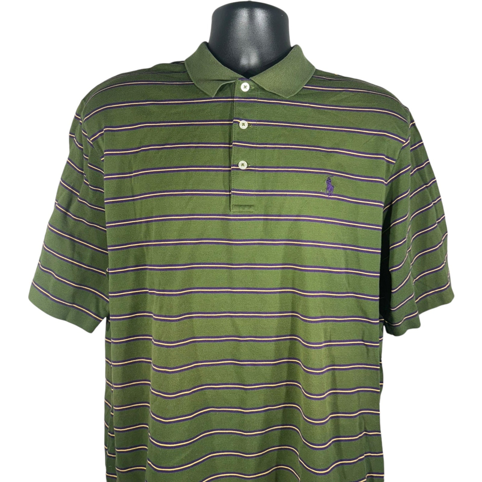 Collection of Polo Golf Striped Short Sleeve Polo in a gallery layout