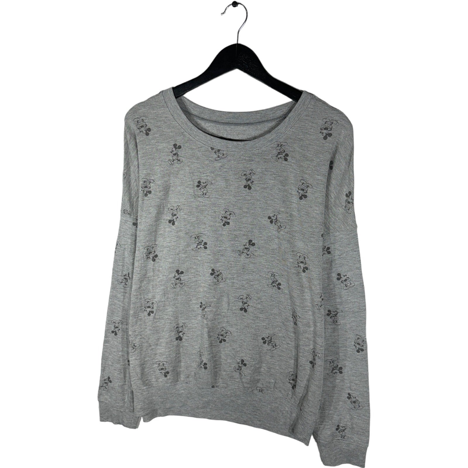 Collection of Disney Mickey Mouse Print Crewneck in a gallery layout