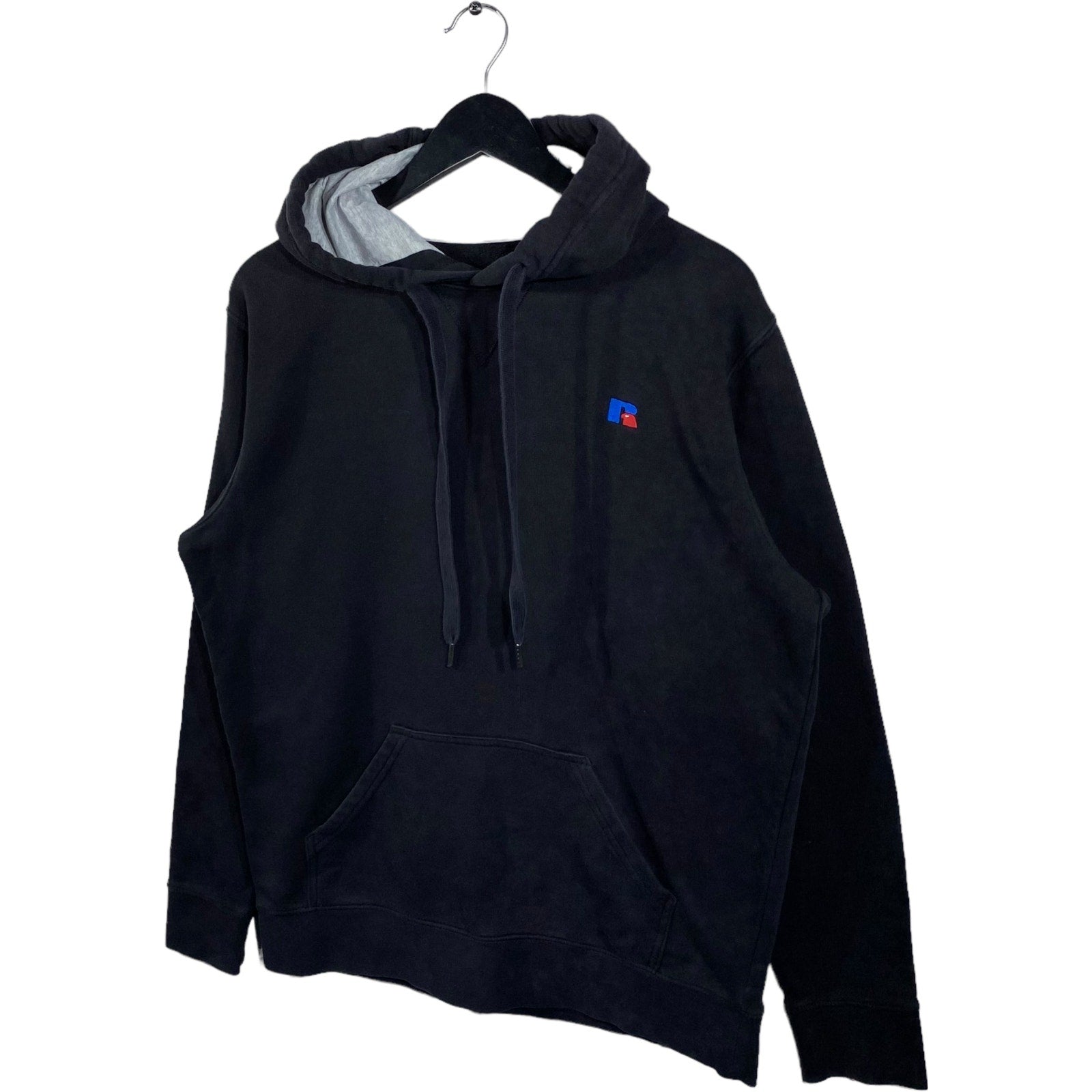 Collection of Russell Athletic Pocket Embroidered Logo Hoodie in a gallery layout