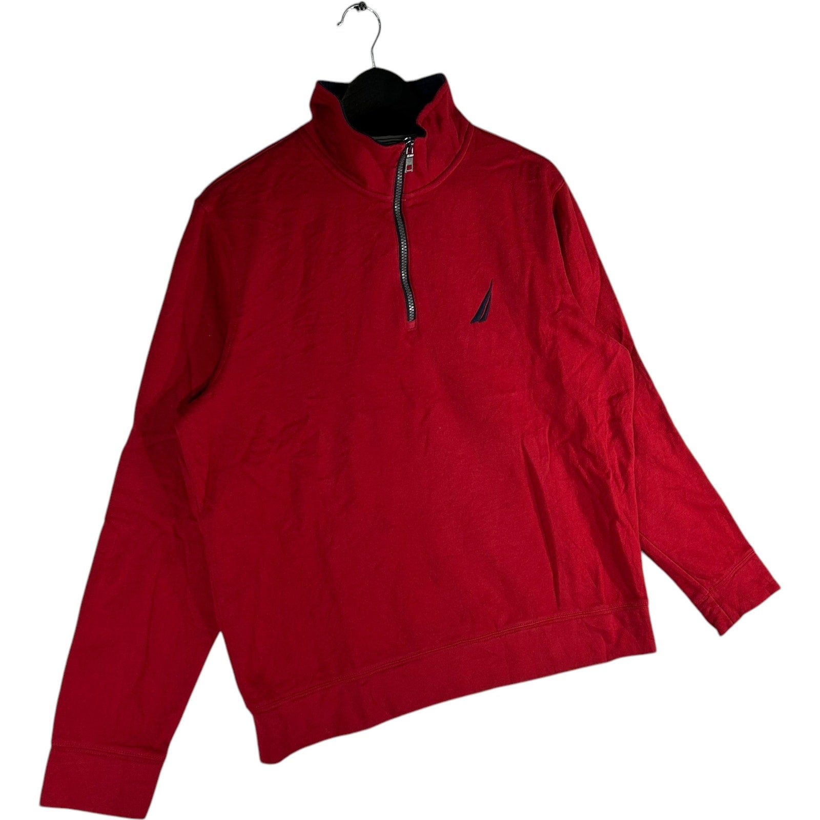 Collection of Nautica Mini Logo 1/4 Zip Sweatshirt in a gallery layout