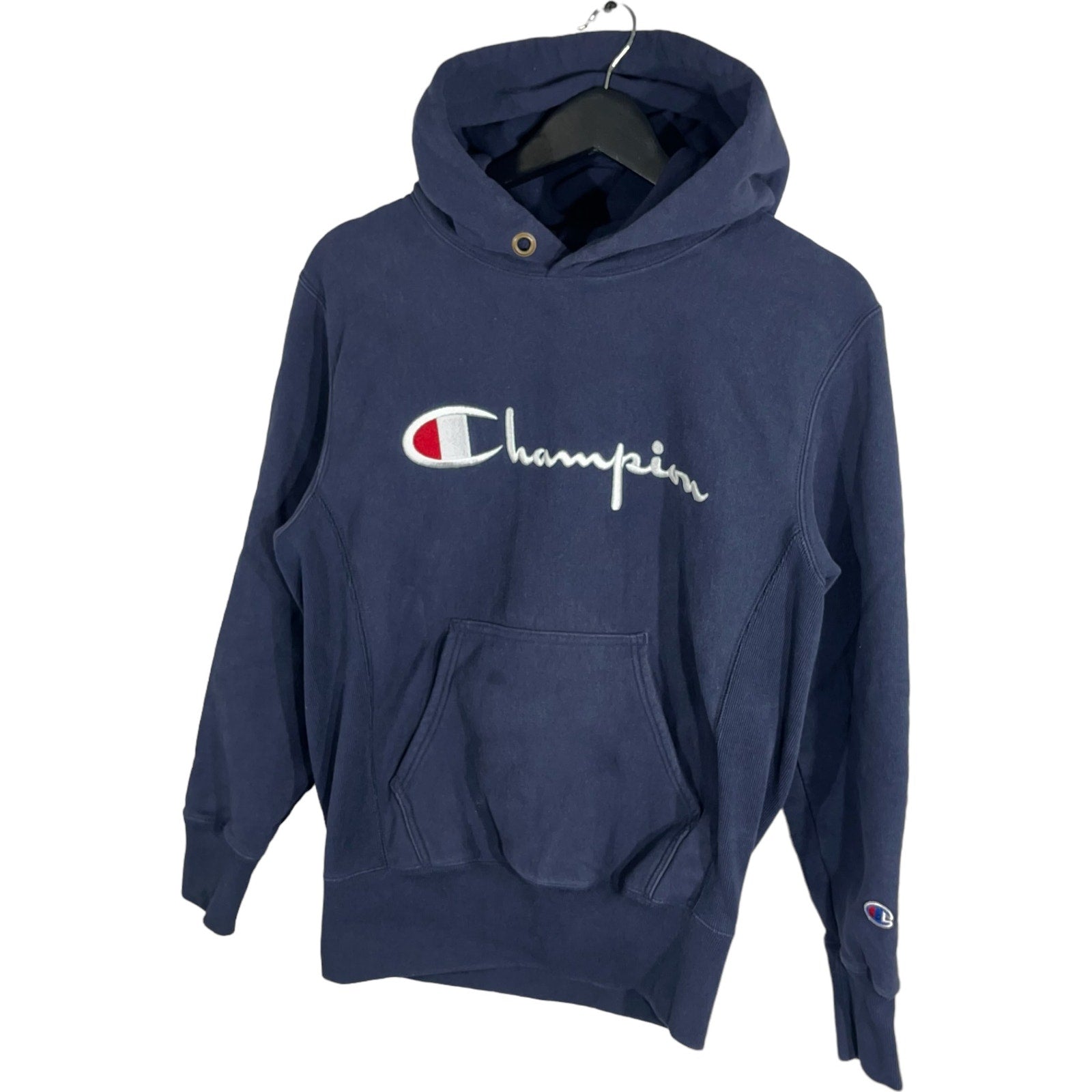 Collection of Champion Reverse Weave Spellout Hoodie in a gallery layout