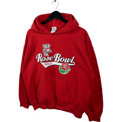 Collection of University Of Wisconsin Rose Bowl Hoodie in a gallery layout