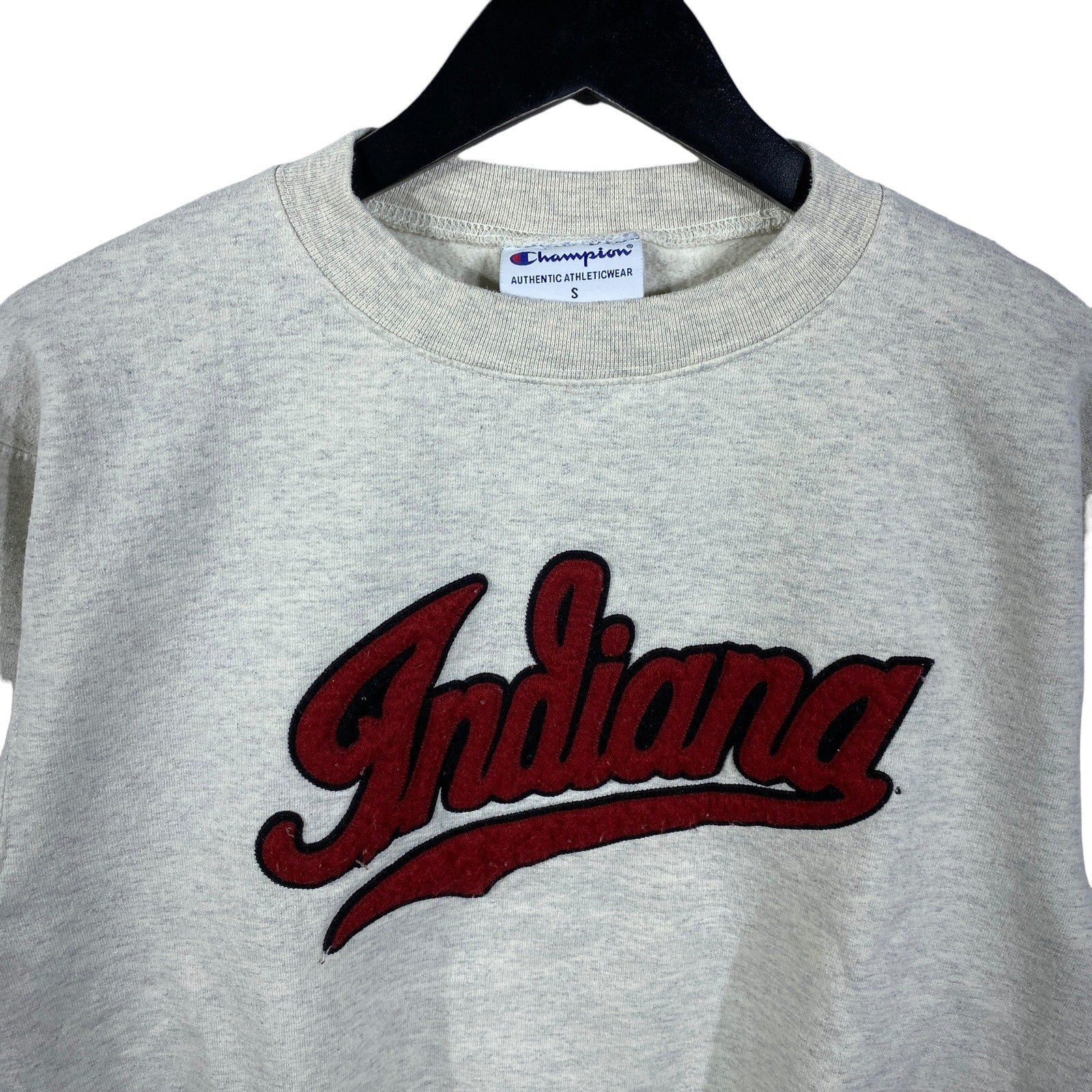 Collection of Champion Indiana Spell Out Crewneck in a gallery layout