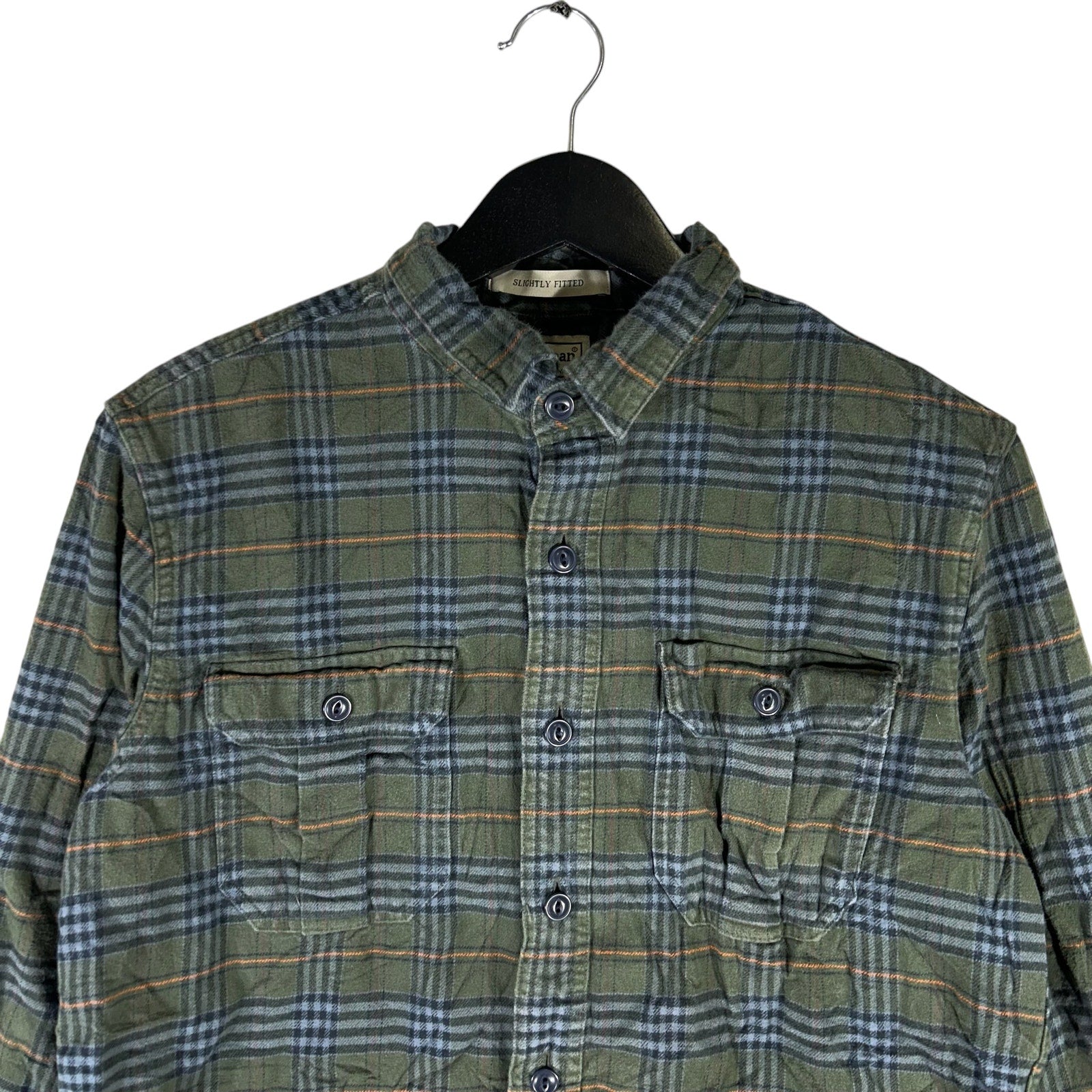 Collection of L.L. Bean Plaid Long Sleeve Flannel in a gallery layout