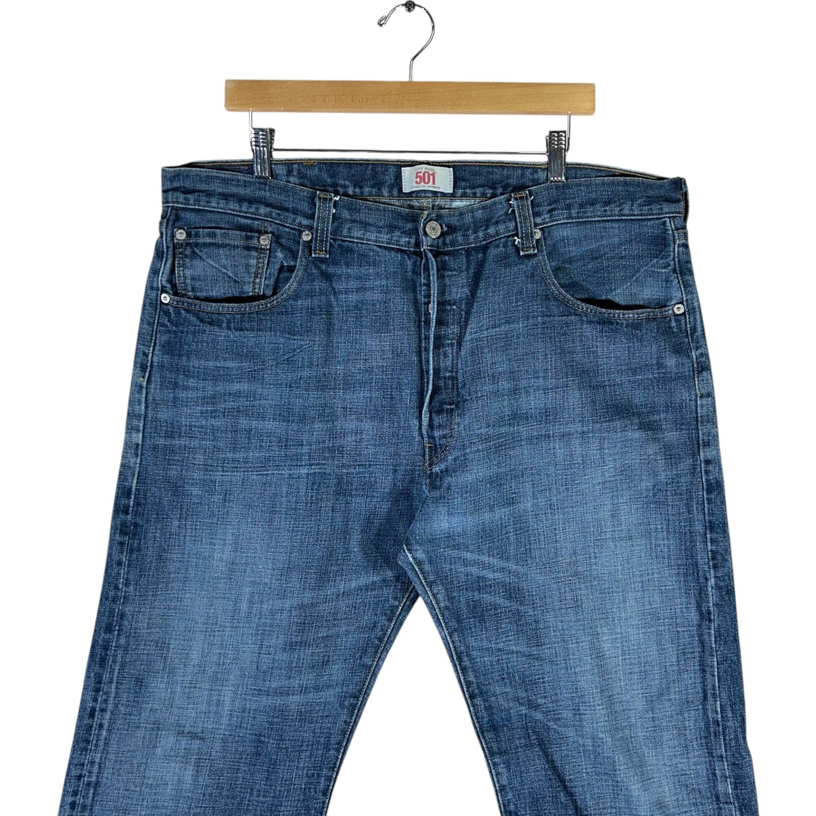 Collection of Levi's 501 Straight Leg Jeans 40x32 in a gallery layout