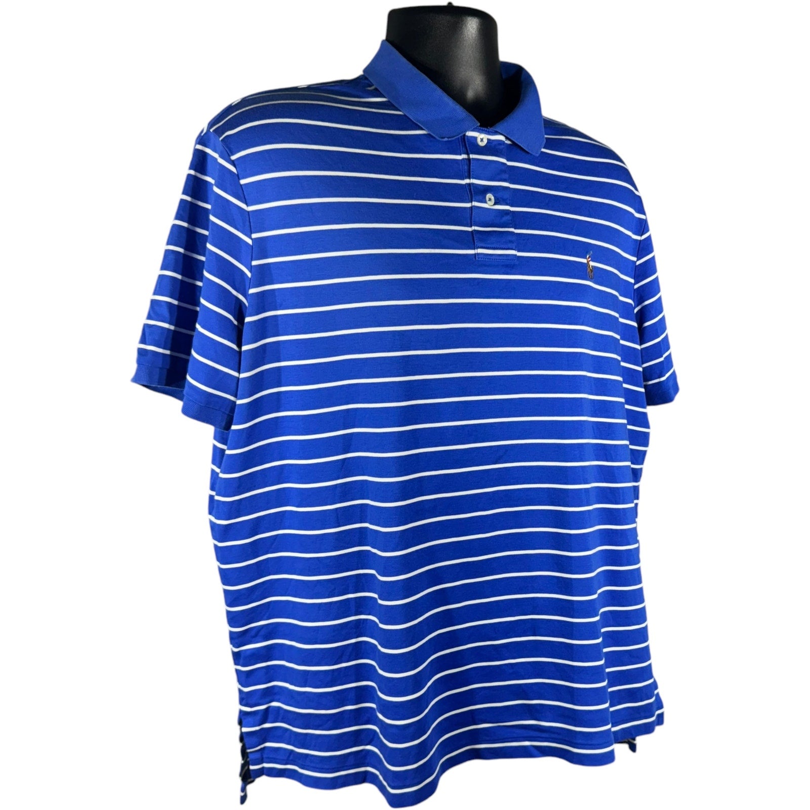 Collection of Polo Ralph Lauren Striped Short Sleeve Polo in a gallery layout