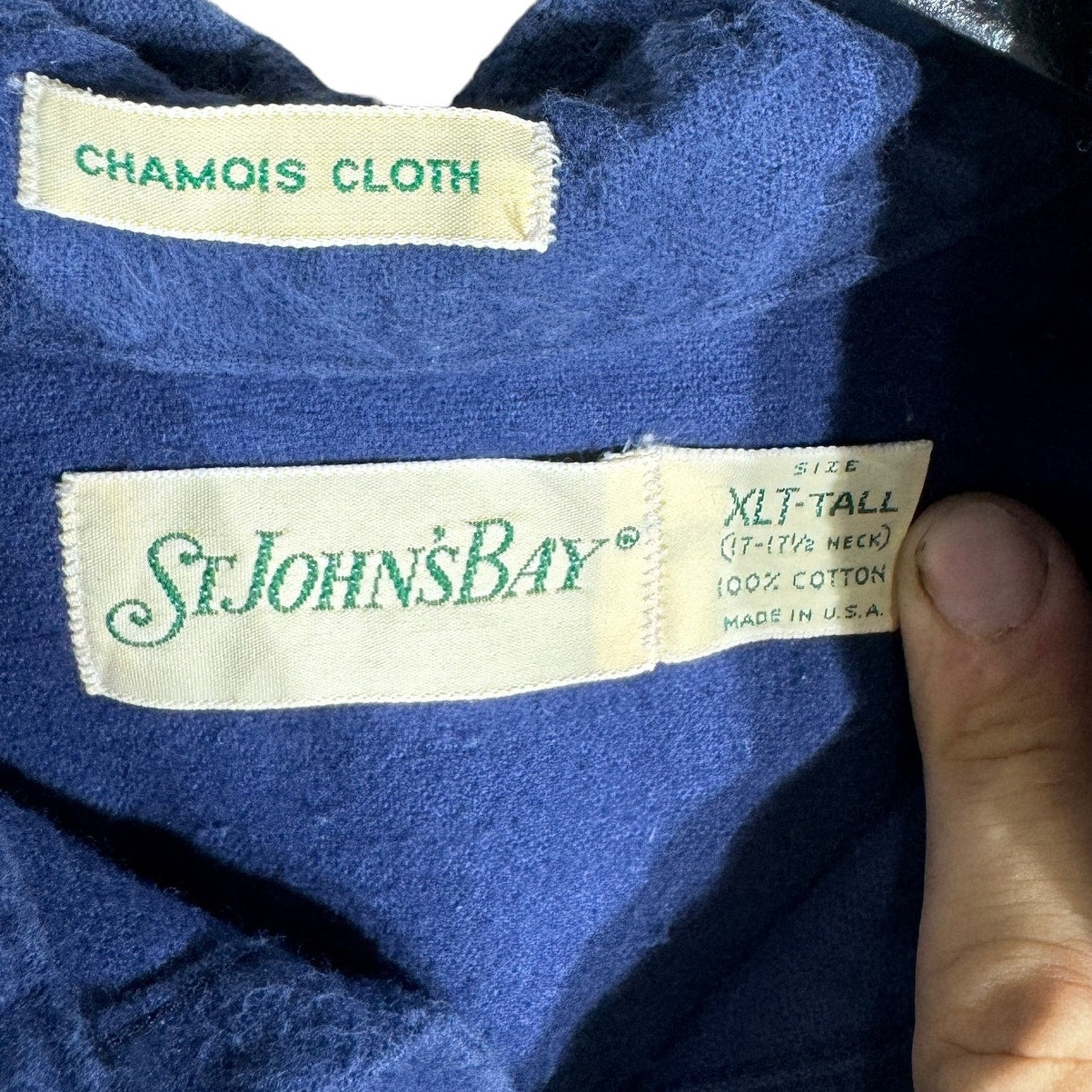 Collection of St. John's Bay Chamois Button Up in a gallery layout
