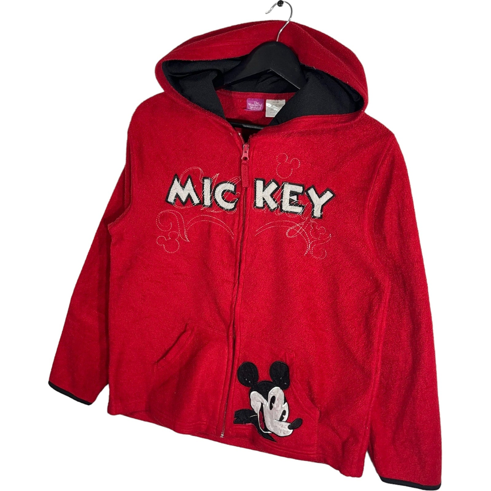 Collection of Disney Mickey Mouse Embroidered Full Zip Hoodie in a gallery layout