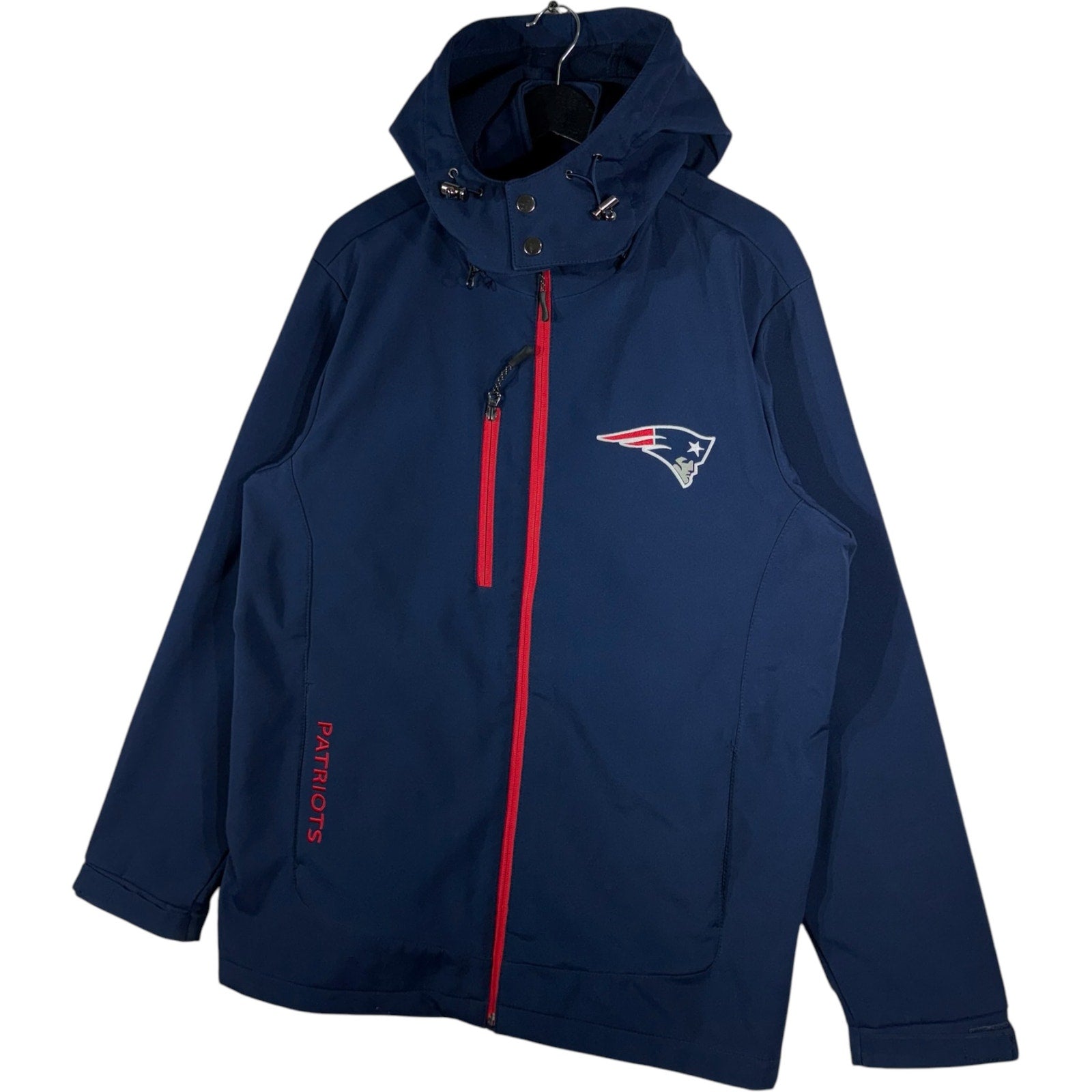 Collection of NFL New England Patriots Full Zip Hooded Jacket in a gallery layout