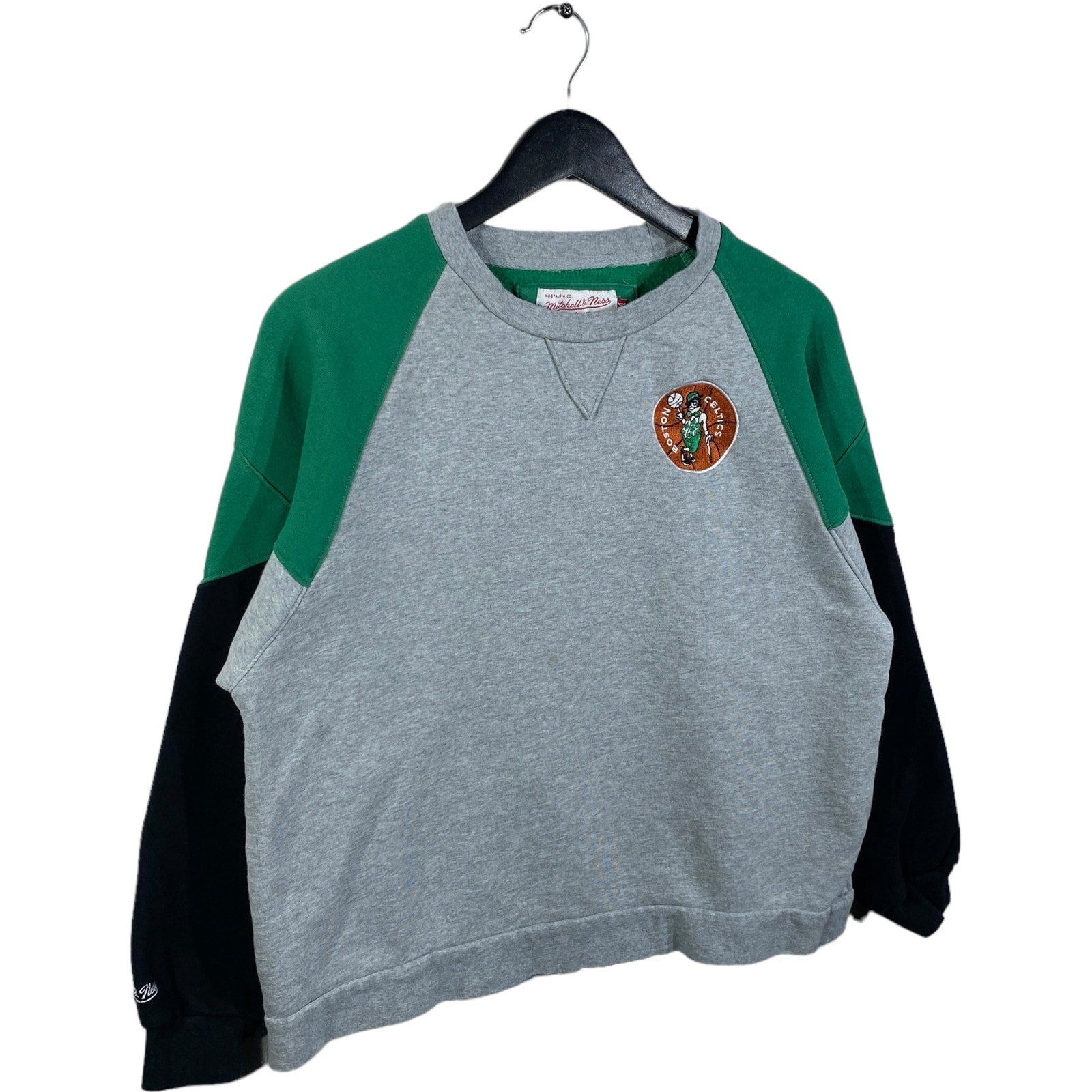 Collection of Boston Celtics Color Block NBA Crewneck in a gallery layout