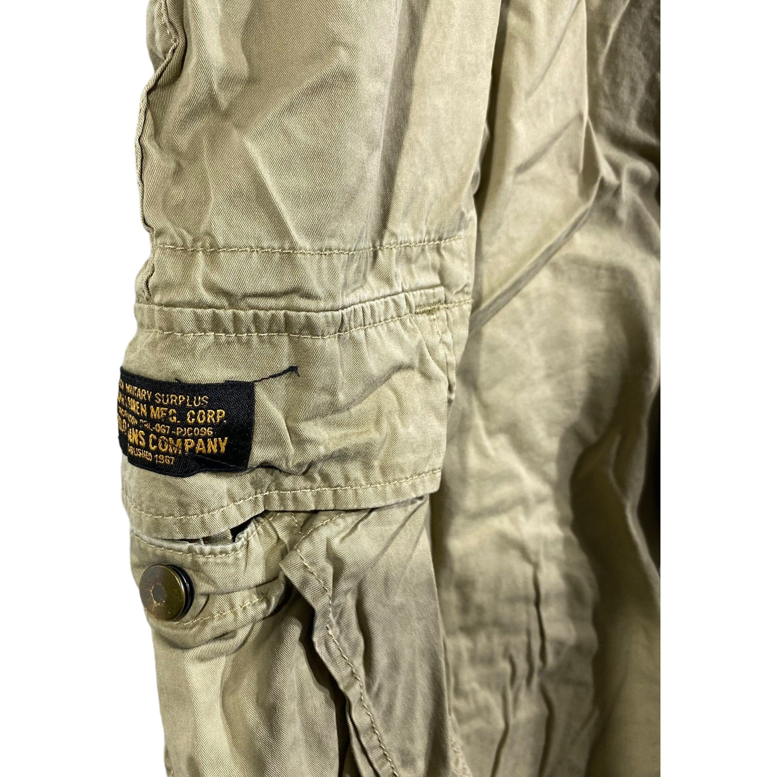 Collection of Polo Jeans Co. Ralph Lauren Zip Fly Cargo Tan Shorts in a gallery layout