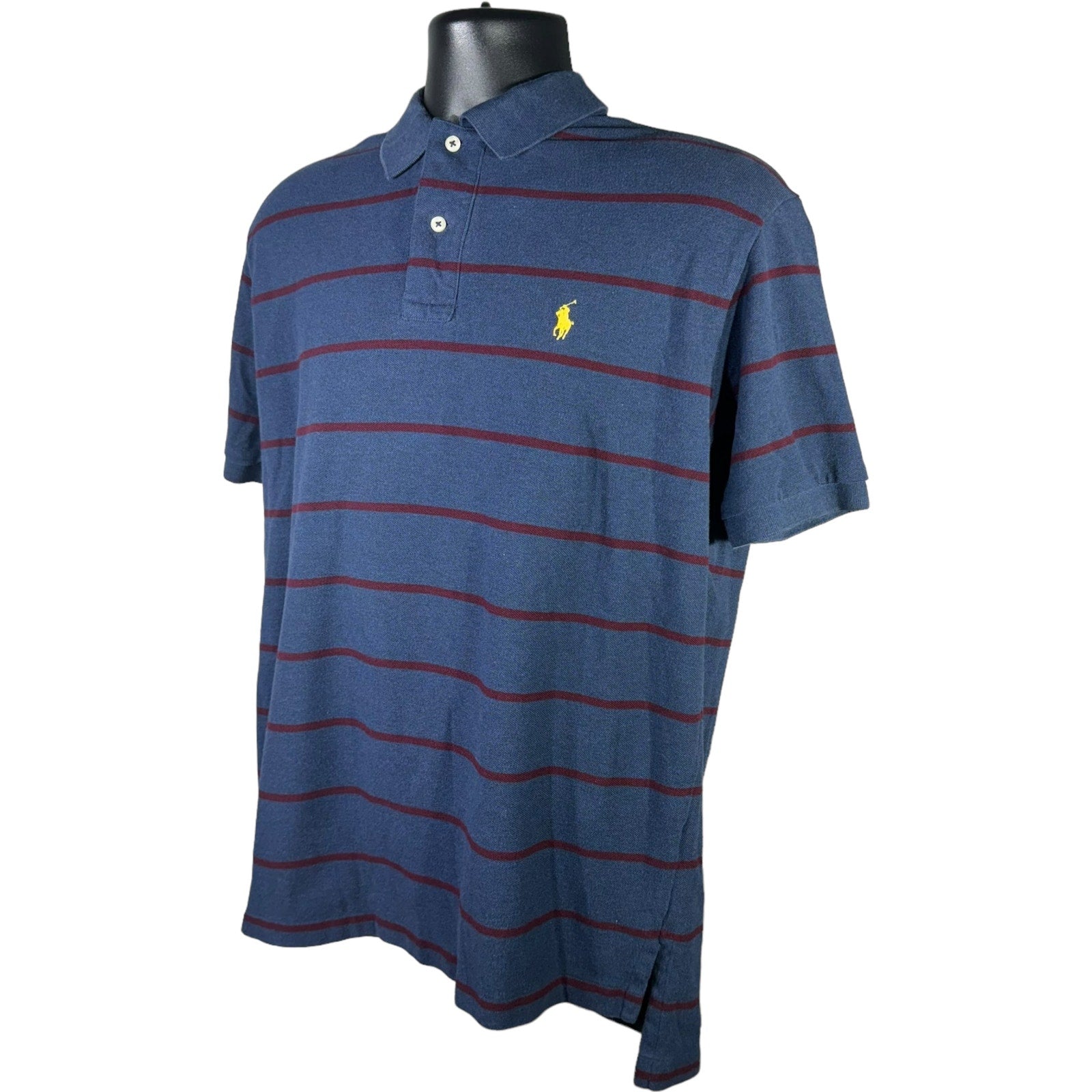 Collection of Polo Ralph Lauren Striped Short Sleeve Polo in a gallery layout