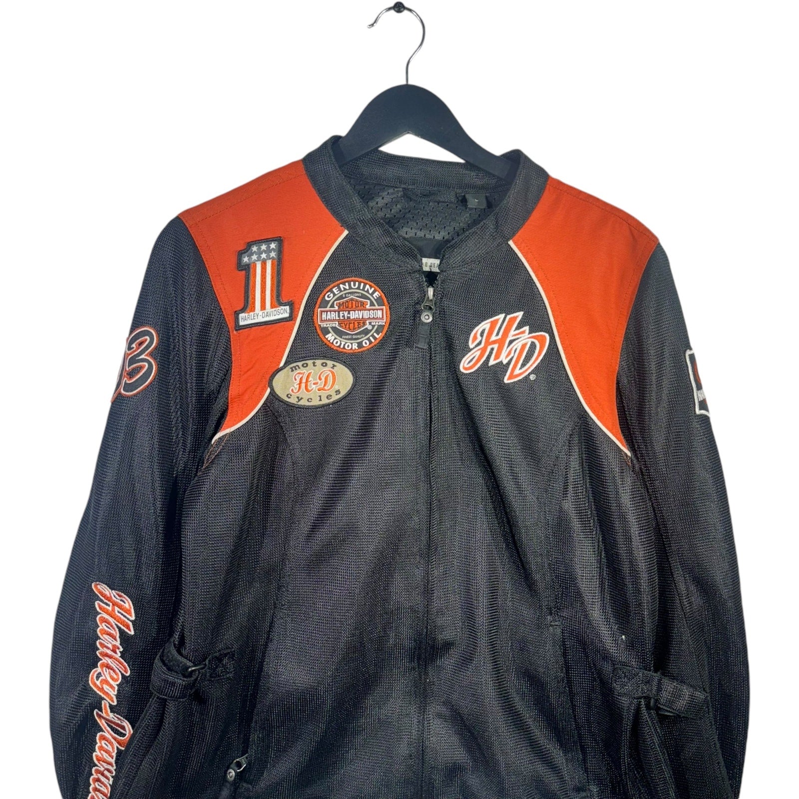 Collection of Harley Davidson Riding Gear Mesh Biker Jacket in a gallery layout