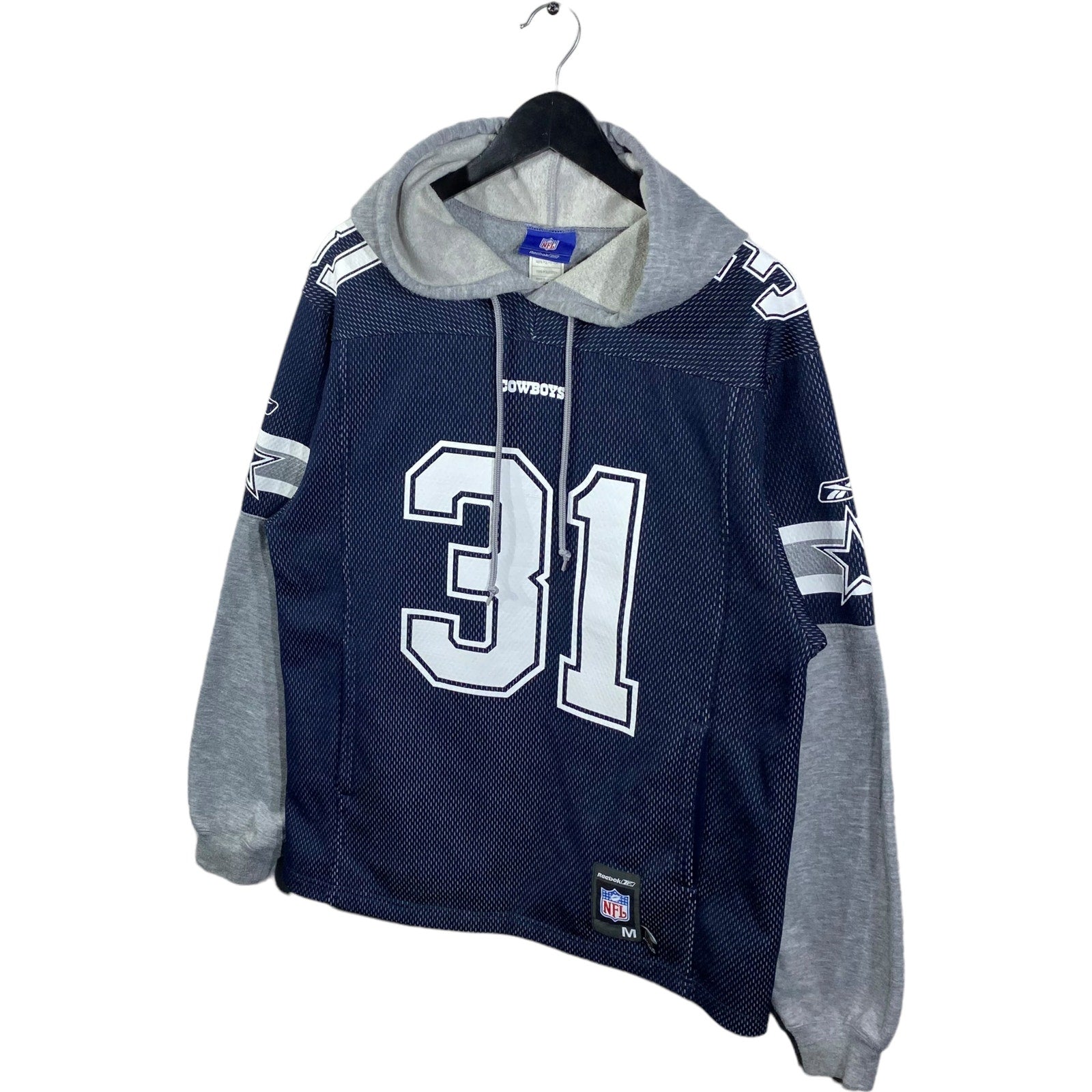 Collection of Vintage Dallas Cowboys Jersey Hoodie in a gallery layout