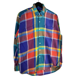 Collection of Gap Plaid Long Sleeve Flannel in a gallery layout