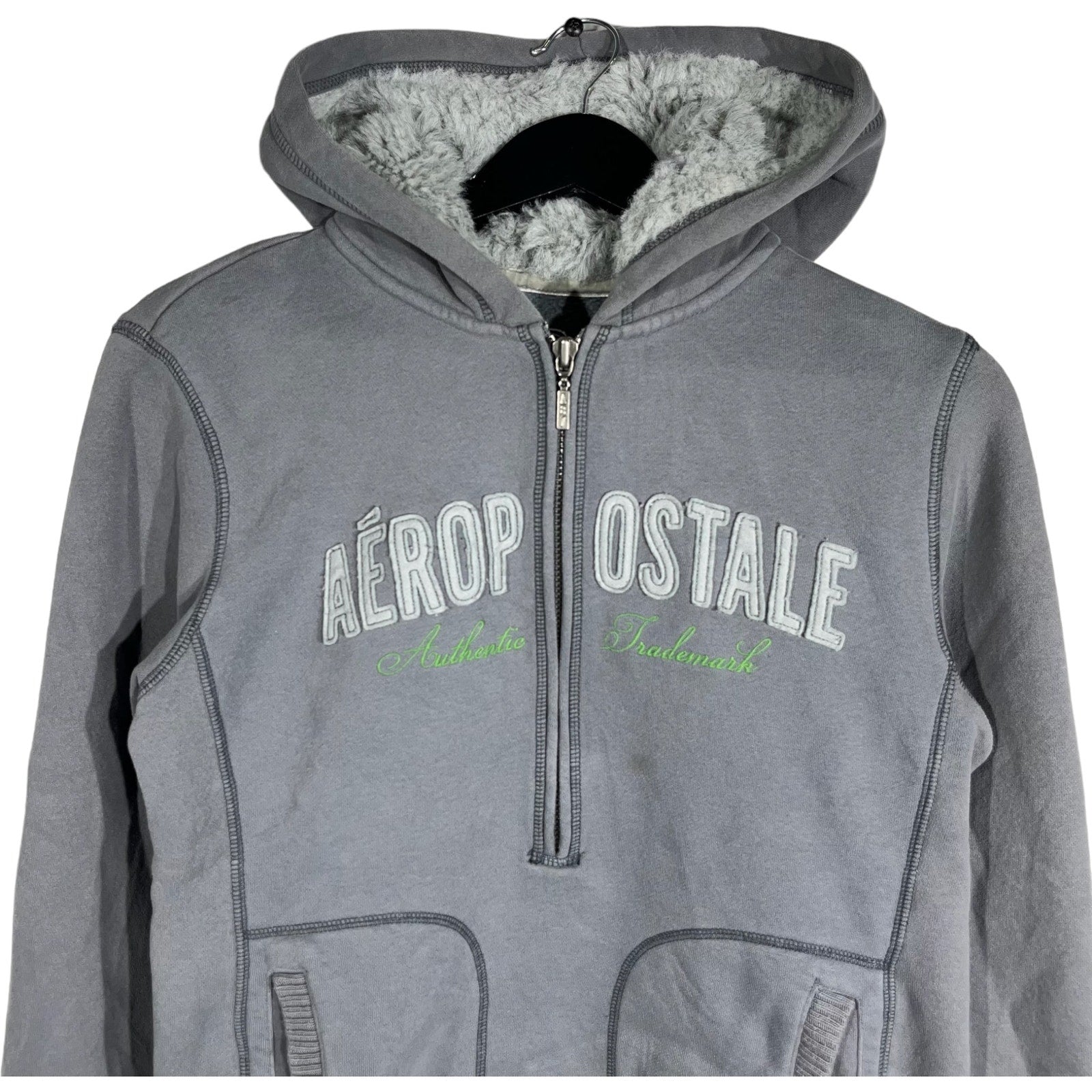 Collection of Women's Aeropostale 1/2 Zip Hoodie in a gallery layout