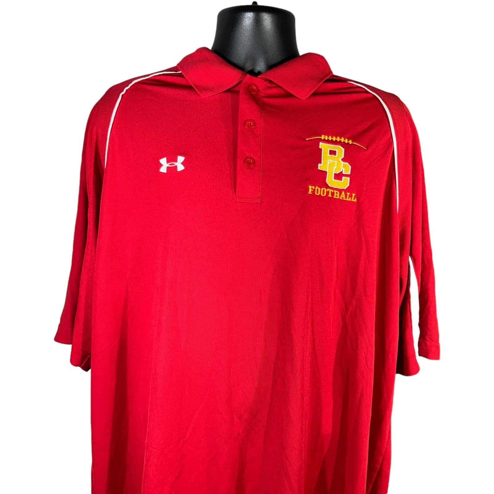 Collection of Under Armor Football Short Sleeve Polo in a gallery layout