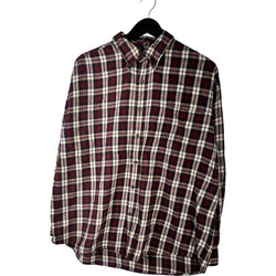 Collection of St. John's Bay Plaid Long Sleeve Button Up in a gallery layout