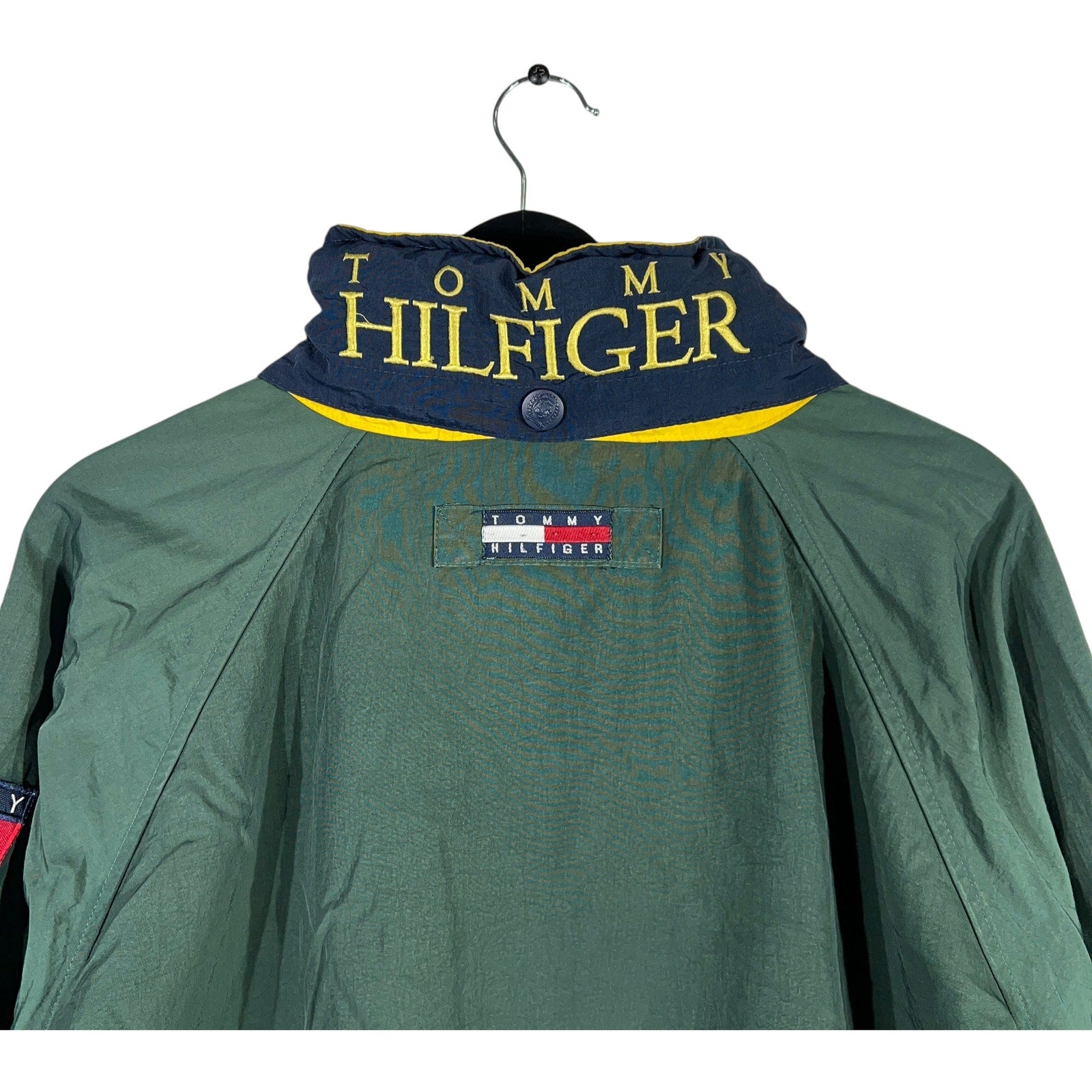 Collection of Vintage Tommy Hilfiger Hidden Hood Jacket in a gallery layout