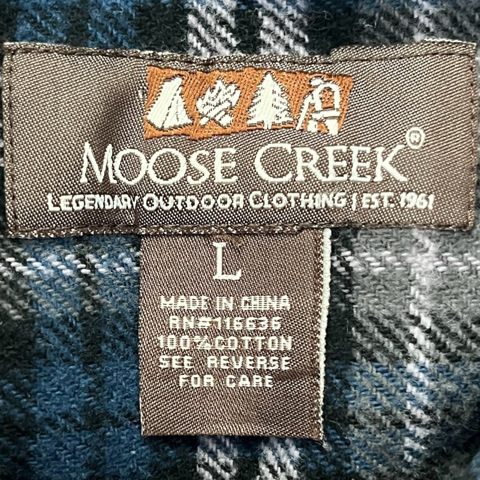 Collection of Moose Creek Plaid Long Sleeve Flannel in a gallery layout